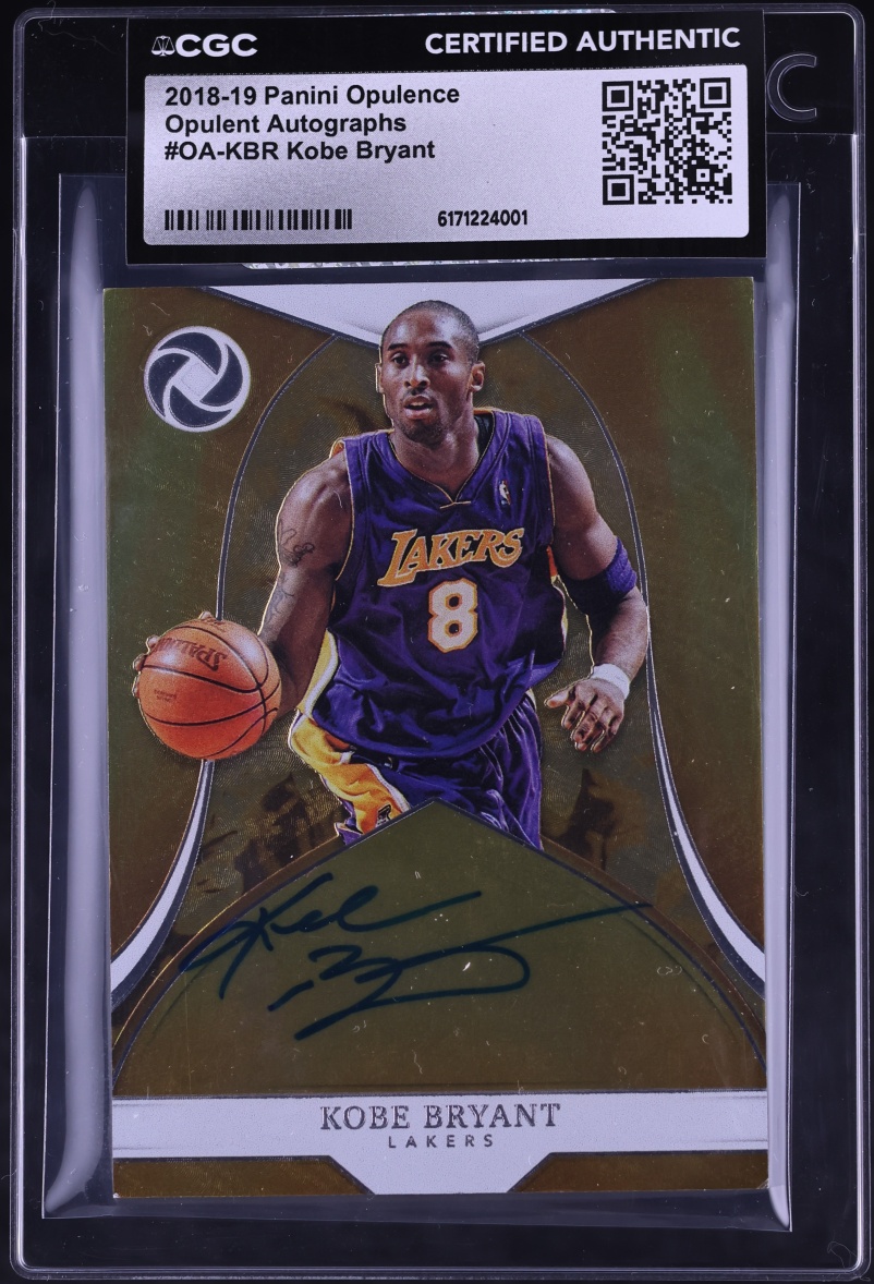 2018 Panini Opulence Opulent Kobe Bryant AUTO /79 #OA-KBR CGC AUTH