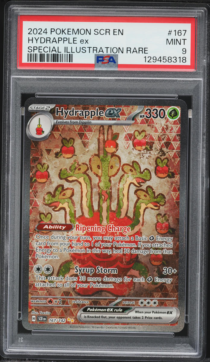 2024 Pokemon Scarlet & Violet Stellar Crown SIR Hydrapple ex #167 PSA 9 MINT