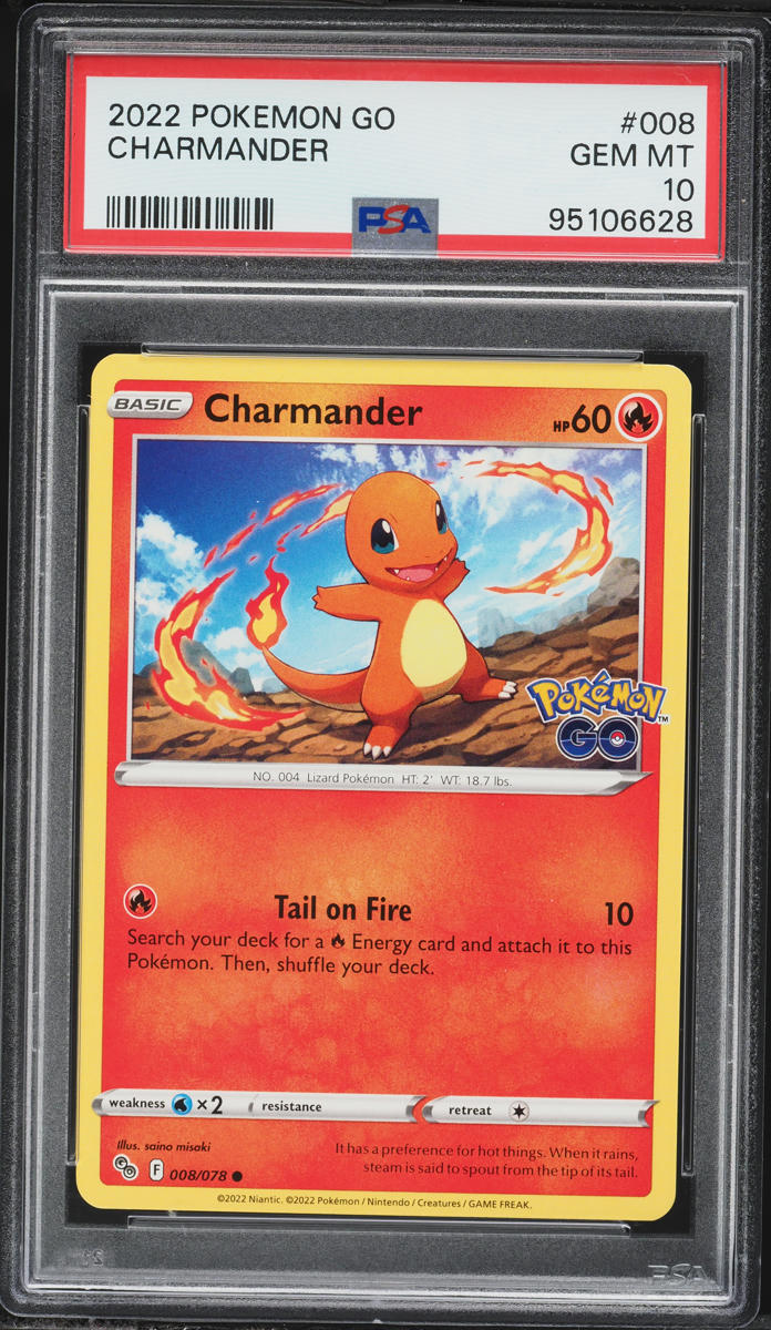2022 Pokemon Go Charmander #008 PSA 10 GEM MINT