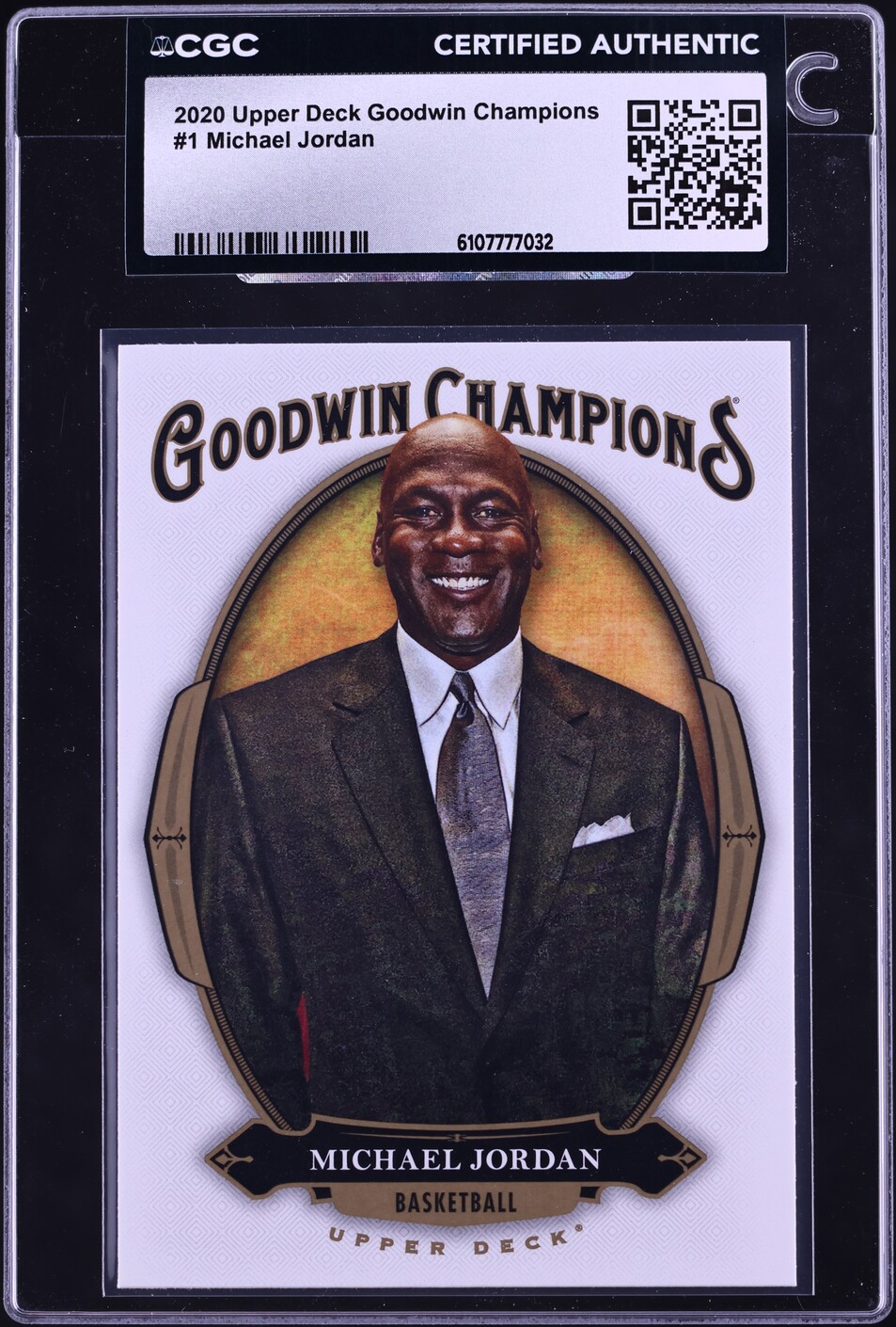 2020 Upper Deck Goodwin Champions Michael Jordan #1 CGC AUTH