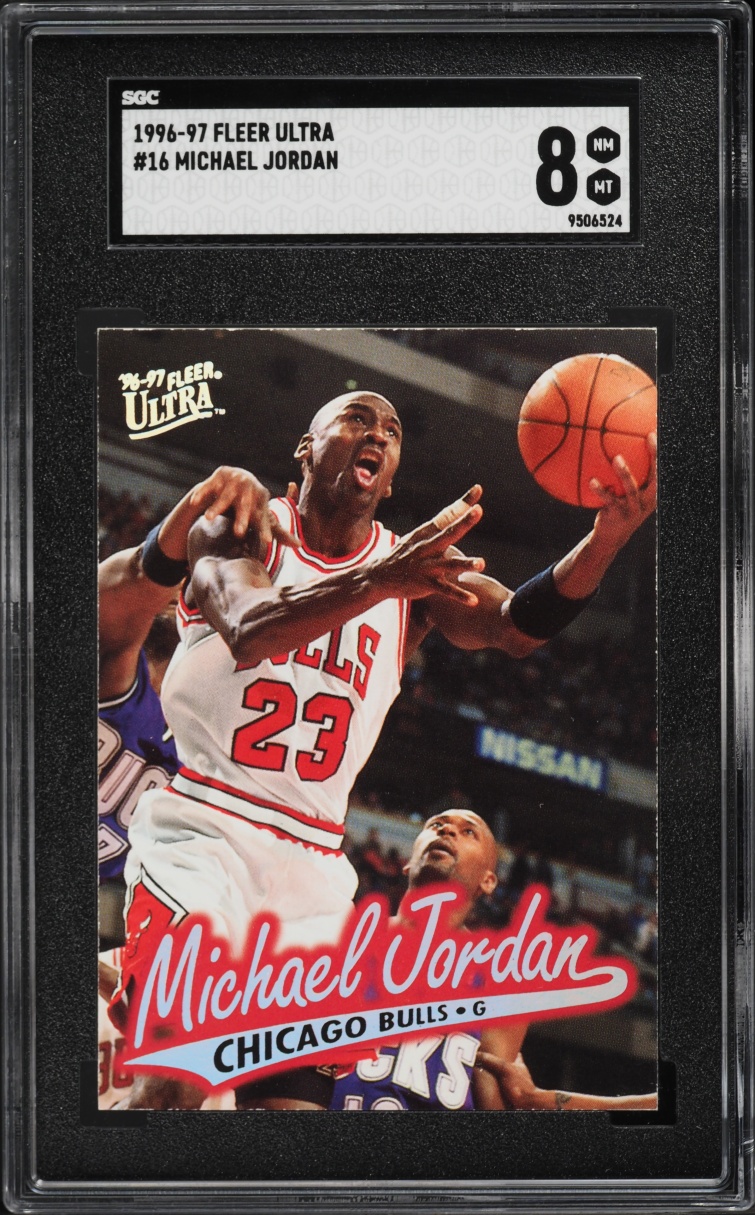 1996 Ultra Basketball Michael Jordan #16 SGC 8 NM-MT