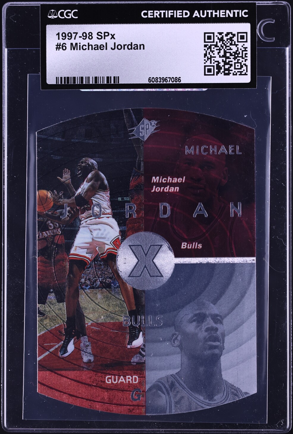 1997 SPx Basketball Michael Jordan #6 CGC AUTH
