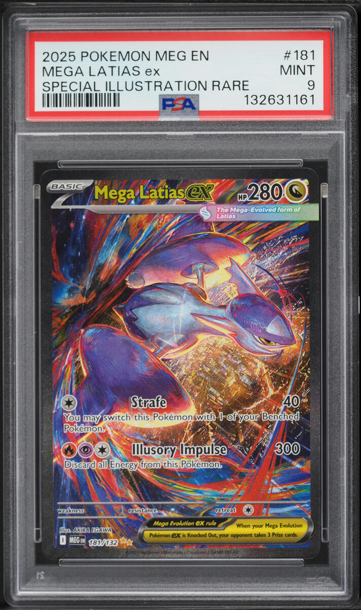 2025 Pokemon Mega Evolution SIR Mega Latias ex #181 PSA 9 MINT