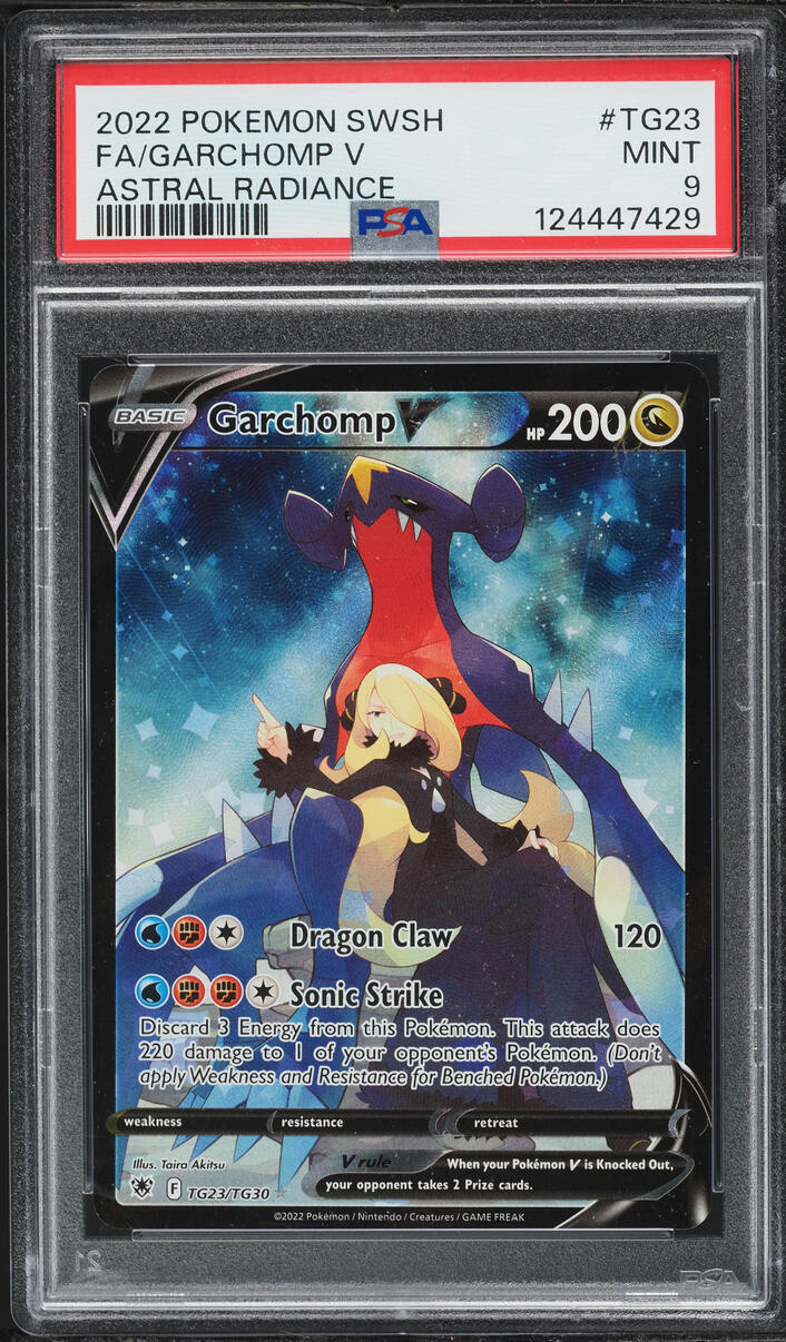 2022 Pokemon Sword & Shield Astral Radiance CHR Garchomp V #TG23 PSA 9 MINT