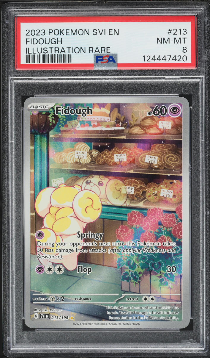 2023 Pokemon Scarlet & Violet IR Fidough #213 PSA 8 NM-MT
