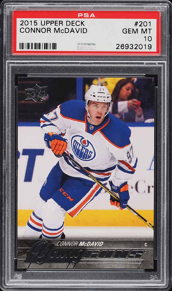 2015 Upper Deck Young Guns Connor McDavid ROOKIE #201 PSA 10 GEM MINT