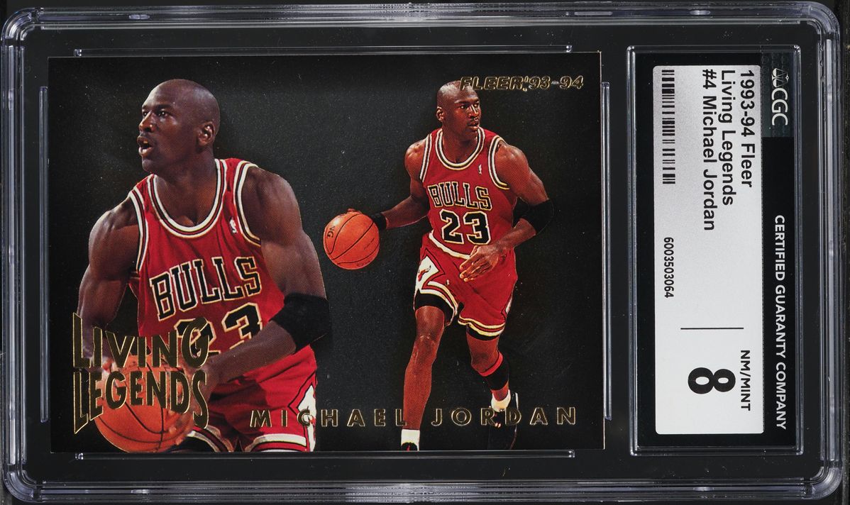 1993 Fleer Living Legends Michael Jordan #4 CGC 8 NM-MT