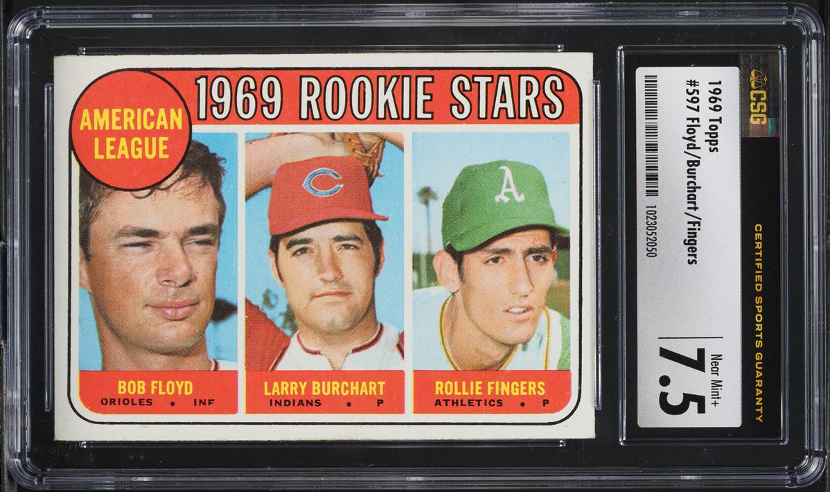 1969 Topps Rollie Fingers ROOKIE #597 CSG 7.5 NRMT+