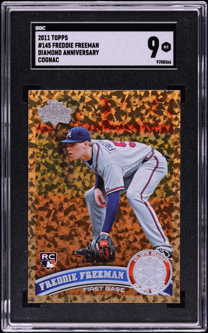2011 Topps Diamond Anniversary Cognac Freddie Freeman ROOKIE #145 SGC 9 MINT