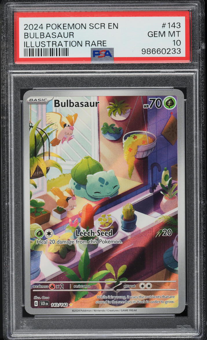 2024 Pokemon SV Stellar Crown Bulbasaur #143 PSA 10 GEM MINT on ...