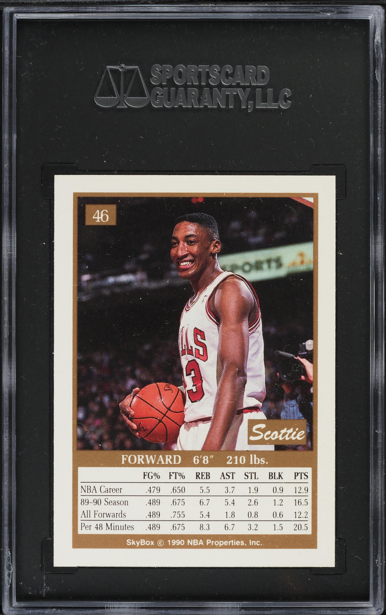 1990 Skybox Basketball Scottie Pippen #46 SGC 8.5 NM-MT+