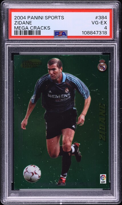 1995 Panini Foot Zinedine Zidane #62 SGC 7.5 NRMT+ on Fanatics Collect