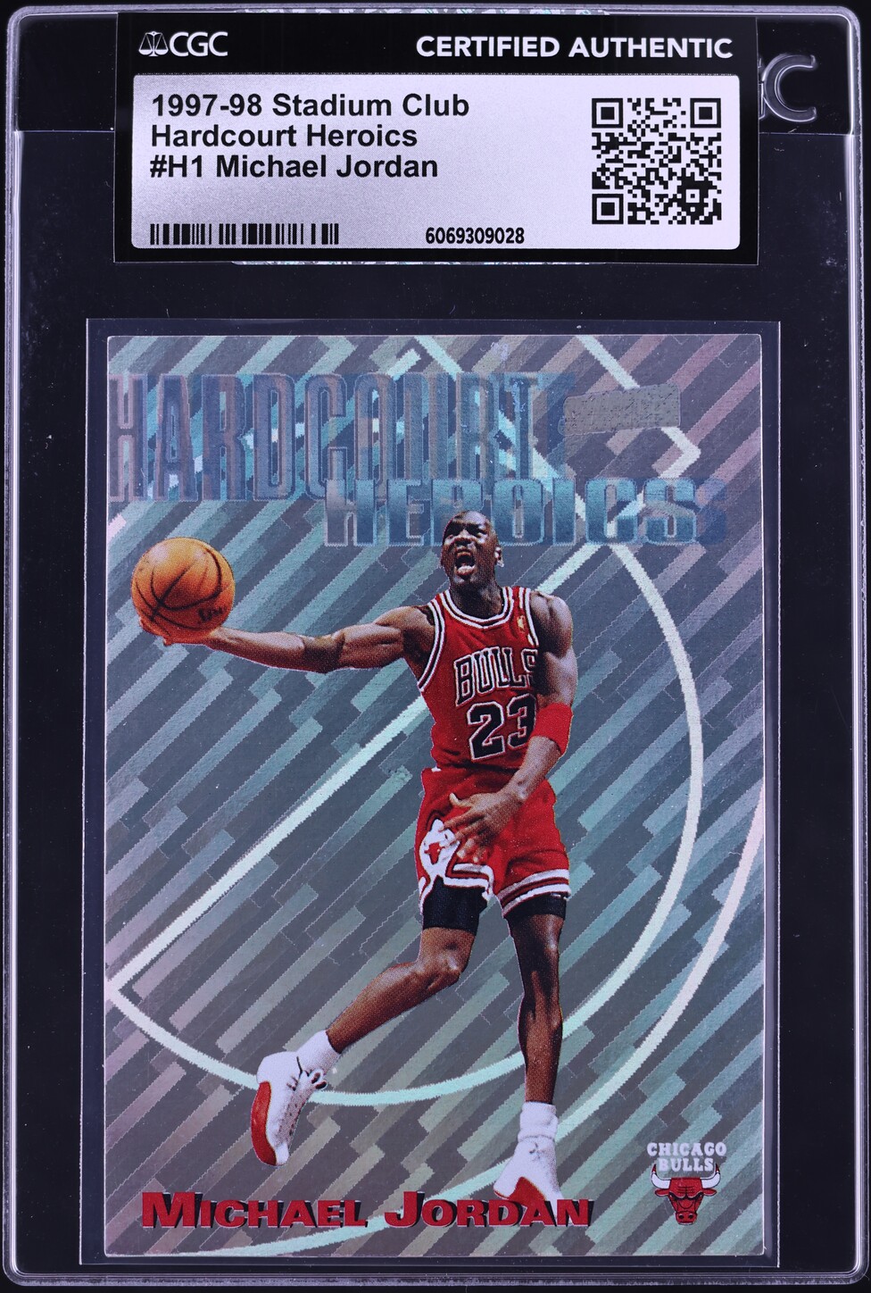 1997 Stadium Club Hardcourt Heroics Michael Jordan #H1 CGC AUTH