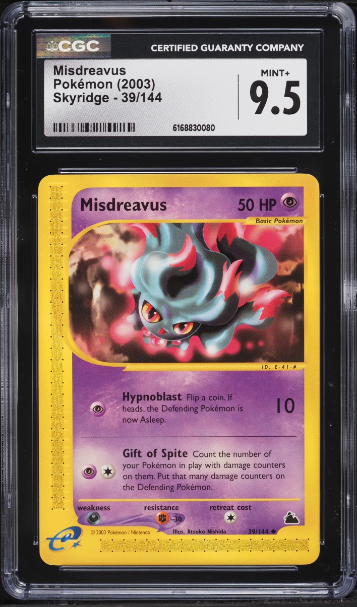 2003 Pokemon Skyridge Misdreavus #39 CGC 9.5 MINT+