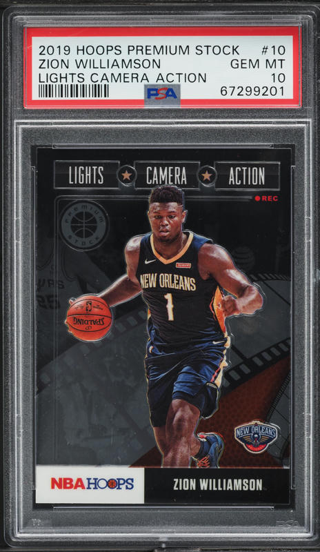 2019 Hoops Premium Stock Pulsar Zion Williamson ROOKIE RC