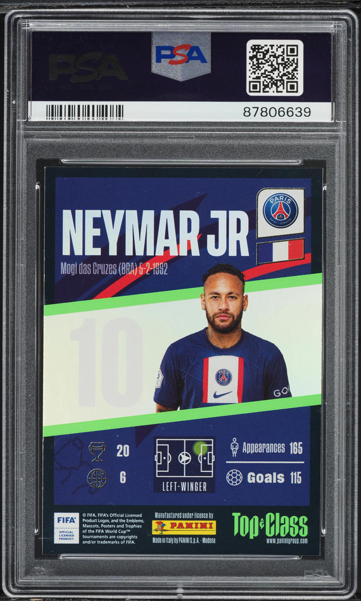 2023 Panini Top Class Neymar Jr. #196 PSA 7 NRMT
