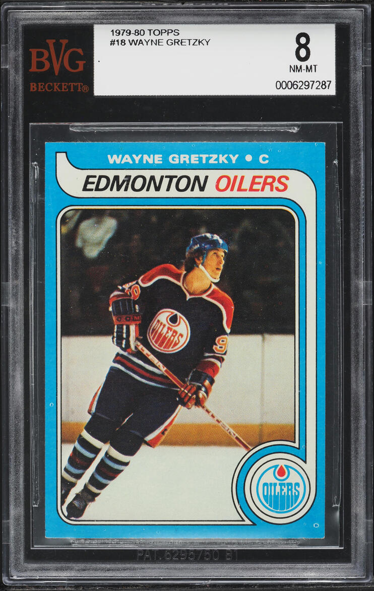 1979 Topps Hockey Wayne Gretzky ROOKIE #18 BVG 8 NM-MT