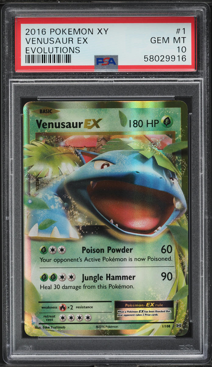 2016 Pokemon XY Evolutions Venusaur EX #1 PSA 10 GEM MINT