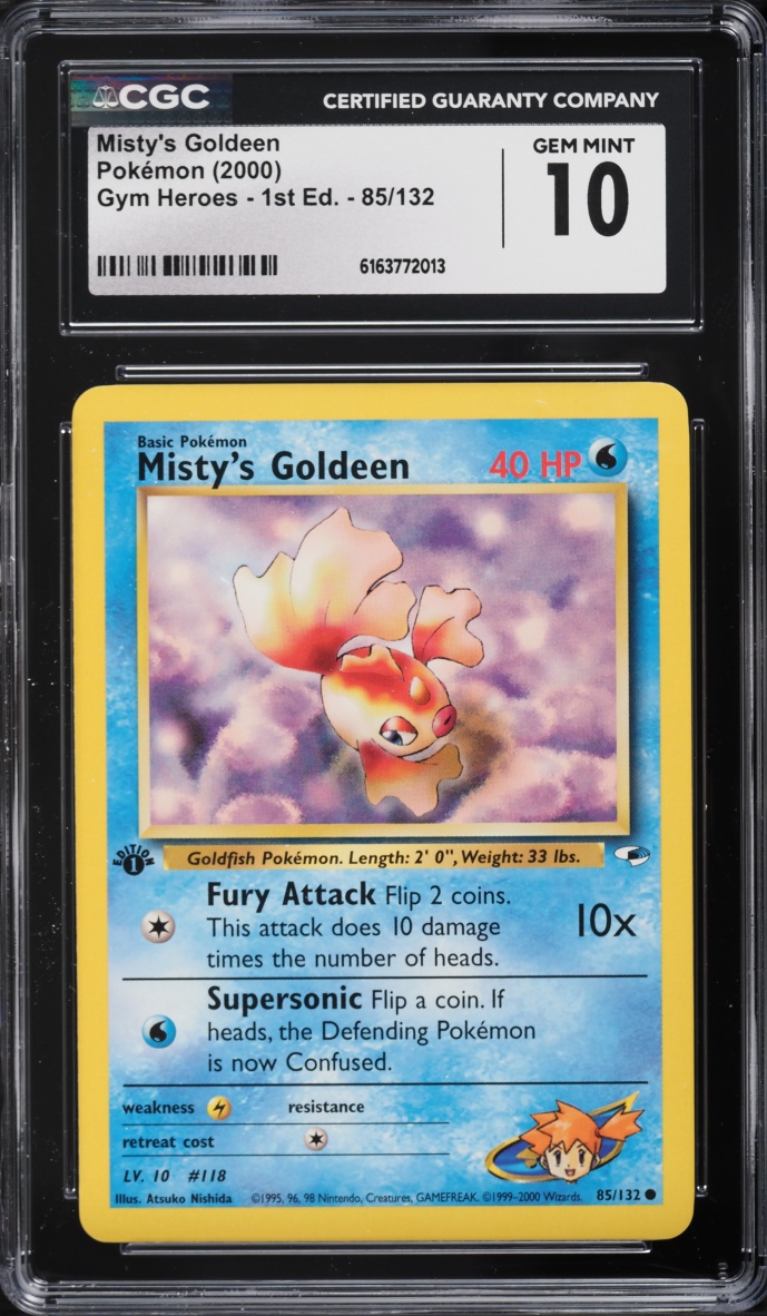 2000 Pokemon Gym Heroes 1st Edition Misty's Goldeen #85 CGC 10 GEM MINT