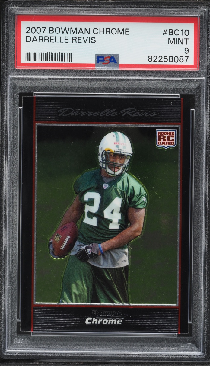 2007 Bowman Chrome Darrelle Revis ROOKIE #BC10 PSA 9 MINT