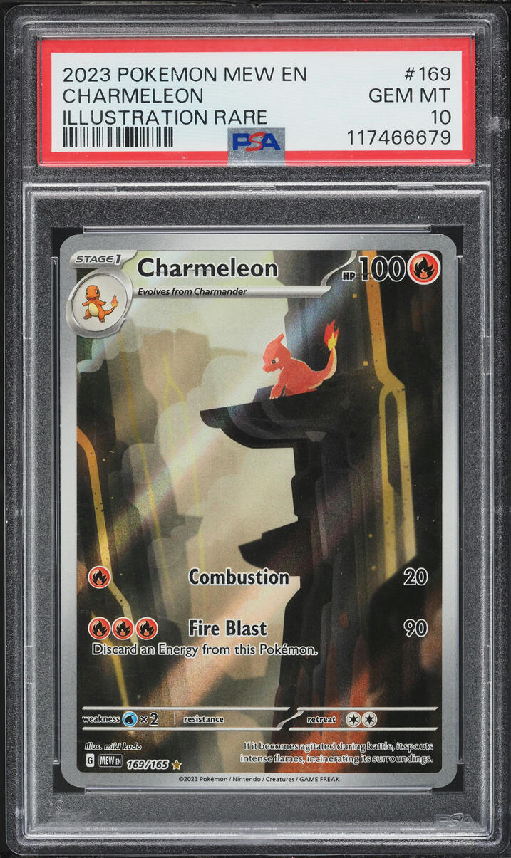 2023 Pokemon Scarlet & Violet 151 IR Charmeleon #169 PSA 10 GEM MINT