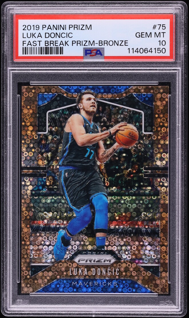 2019 Panini Prizm Fast Break Bronze Luka Doncic /20 #75 PSA 10 GEM MINT