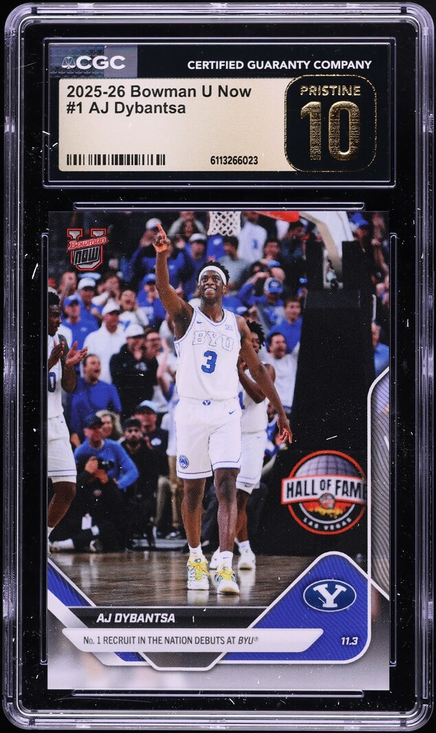 2025 Bowman University Now AJ Dybantsa ROOKIE #1 CGC 10 PRISTINE - Photo 1
