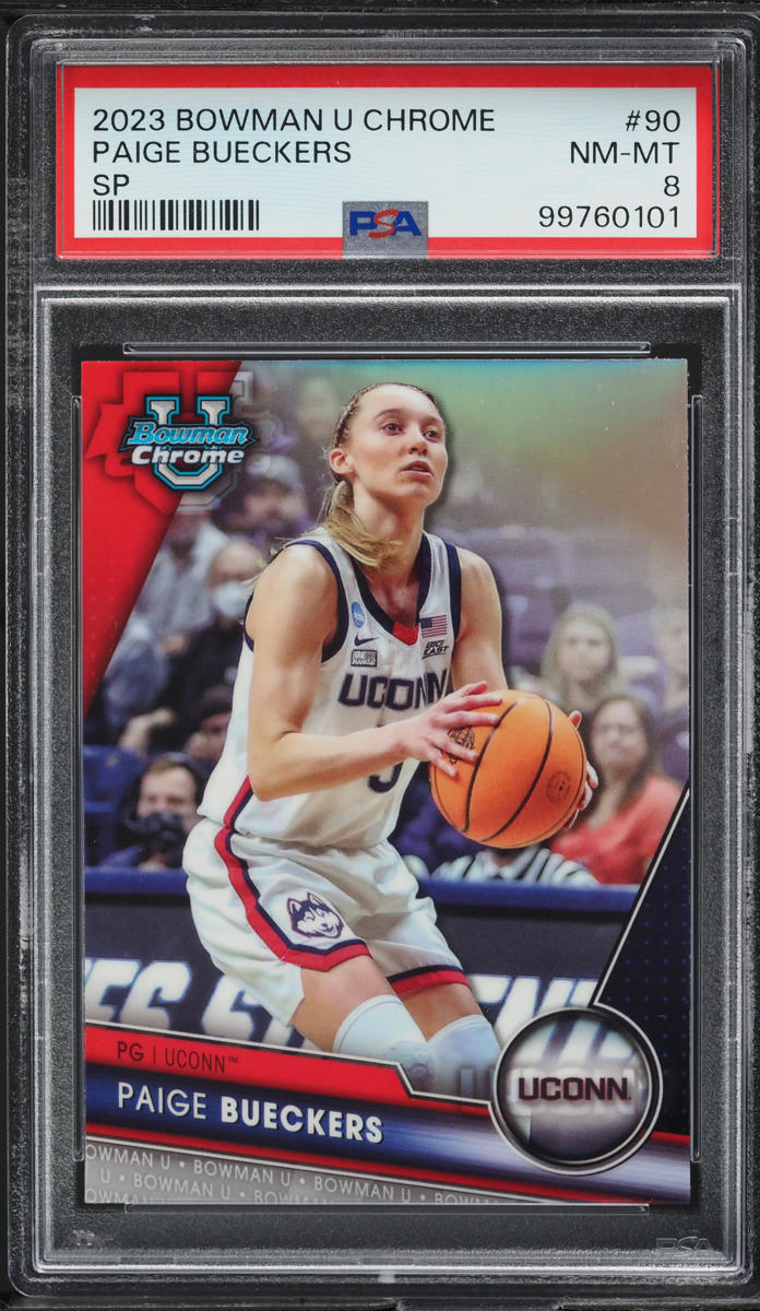 2023 Bowman Chrome University Paige Bueckers SP ROOKIE #90 PSA 8 NM-MT