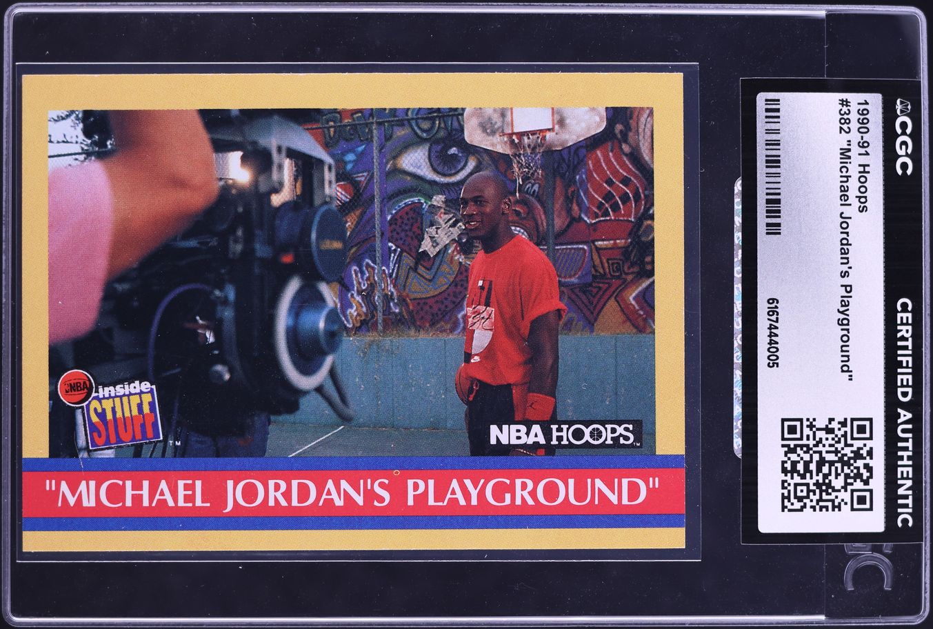 1990 Hoops Playground Michael Jordan #382 CGC AUTH