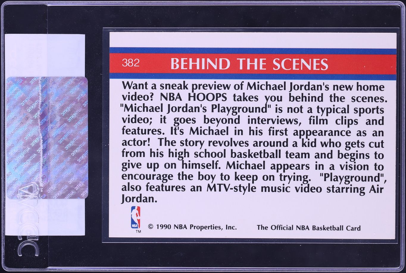 1990 Hoops Playground Michael Jordan #382 CGC AUTH