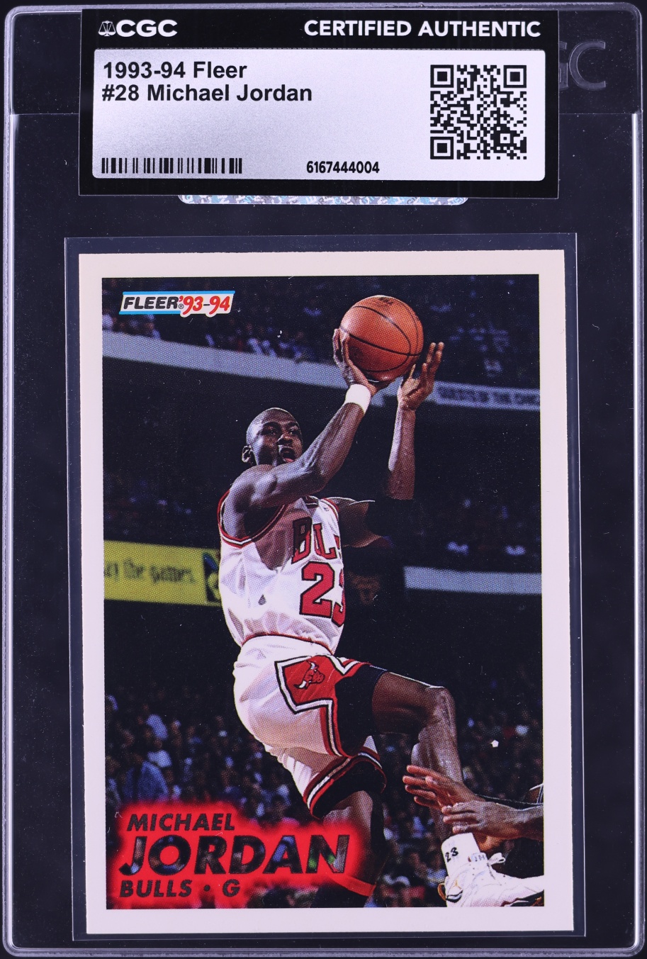 1993 Fleer Basketball Michael Jordan #28 CGC AUTH