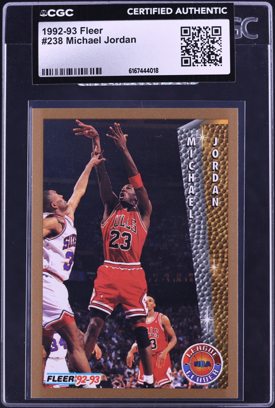 1992 Fleer Basketball Michael Jordan #238 CGC AUTH