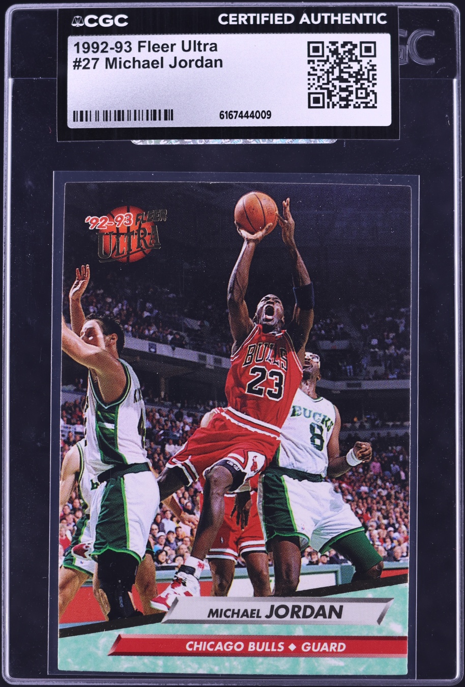 1992 Ultra Basketball Michael Jordan #27 CGC AUTH