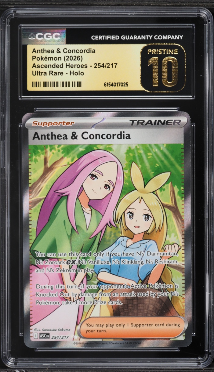 2026 Pokemon Mega Evolution Ascended Heroes Full Art Anthea & Concordia #254 CGC 10 PRISTINE