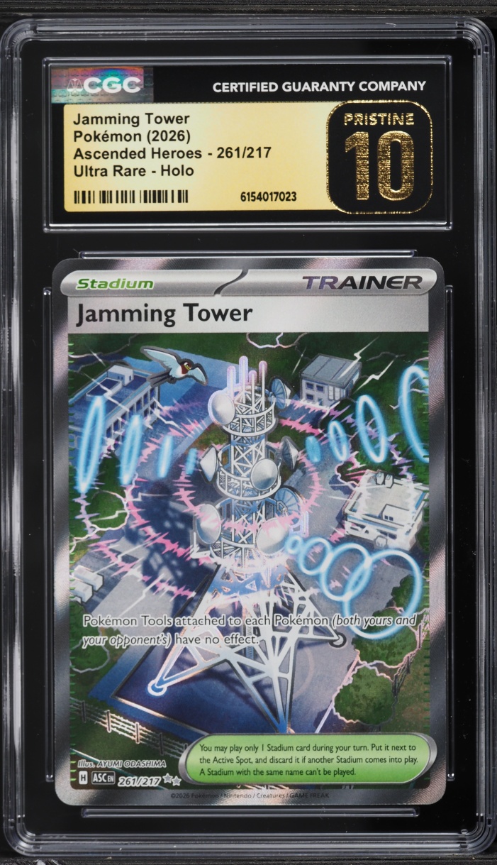 2026 Pokemon Mega Evolution Ascended Heroes Full Art Jamming Tower #261 CGC 10 PRISTINE