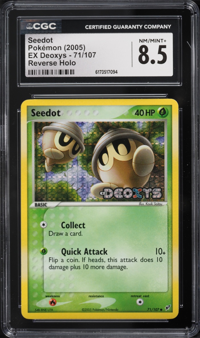 2005 Pokemon EX Deoxys Reverse Holo Seedot #71 CGC 8.5 NM-MT+