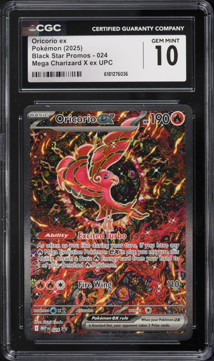 2025 Pokemon Mega Evolution Promo Ultra Premium Full Art Oricorio Ex #24 CGC 10 GEM MINT