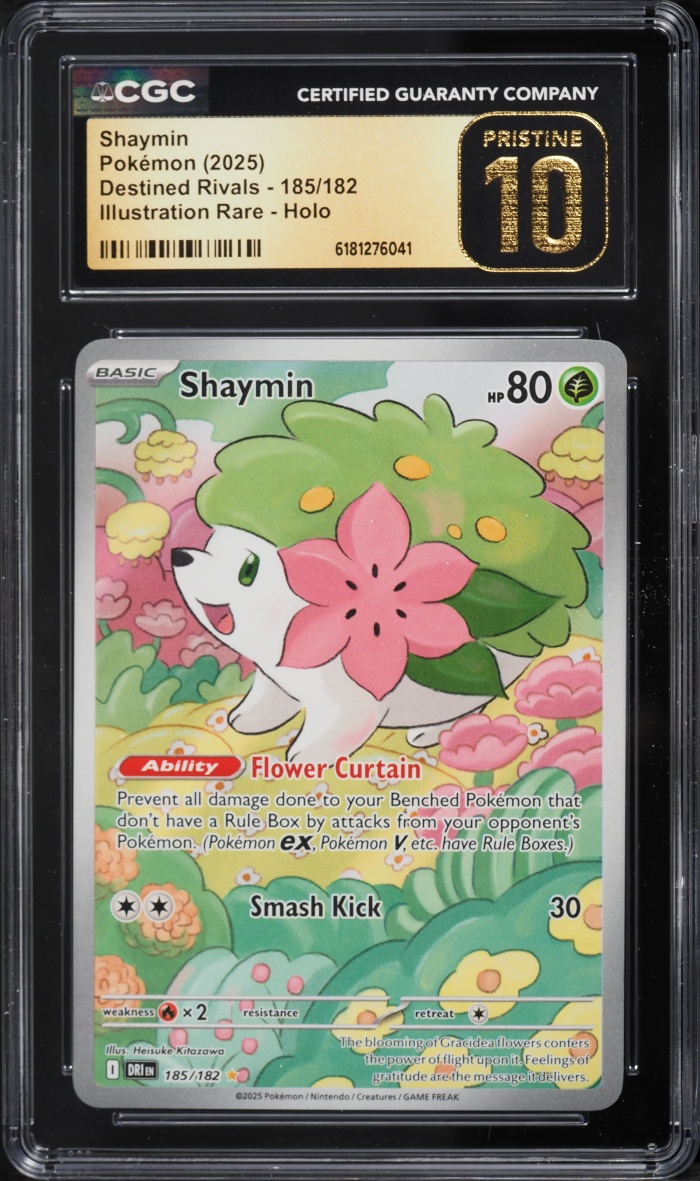 2025 Pokemon Scarlet & Violet Destined Rivals IR Shaymin #185 CGC 10 PRISTINE