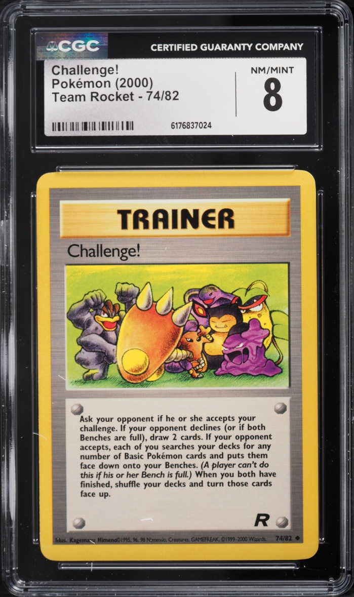 2000 Pokemon Team Rocket Challenge! #74 CGC 8 NM-MT