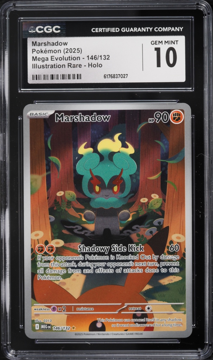 2025 Pokemon Mega Evolution IR Marshadow #146 CGC 10 GEM MINT