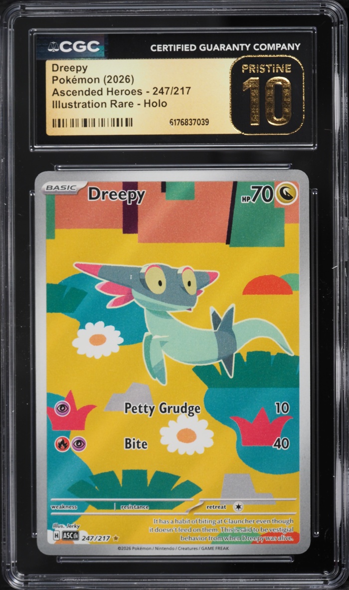 2026 Pokemon Mega Evolution Ascended Heroes IR Dreepy #247 CGC 10 PRISTINE