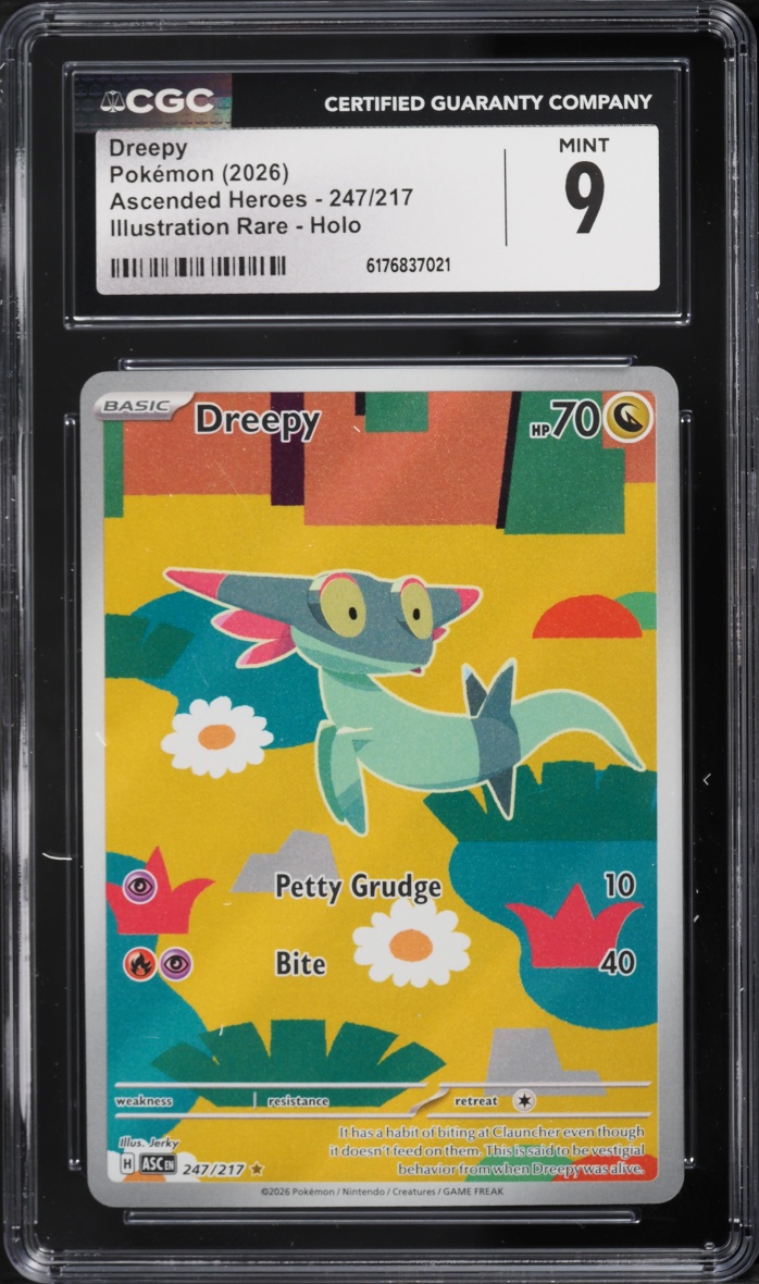 2026 Pokemon Mega Evolution Ascended Heroes IR Dreepy #247 CGC 9 MINT