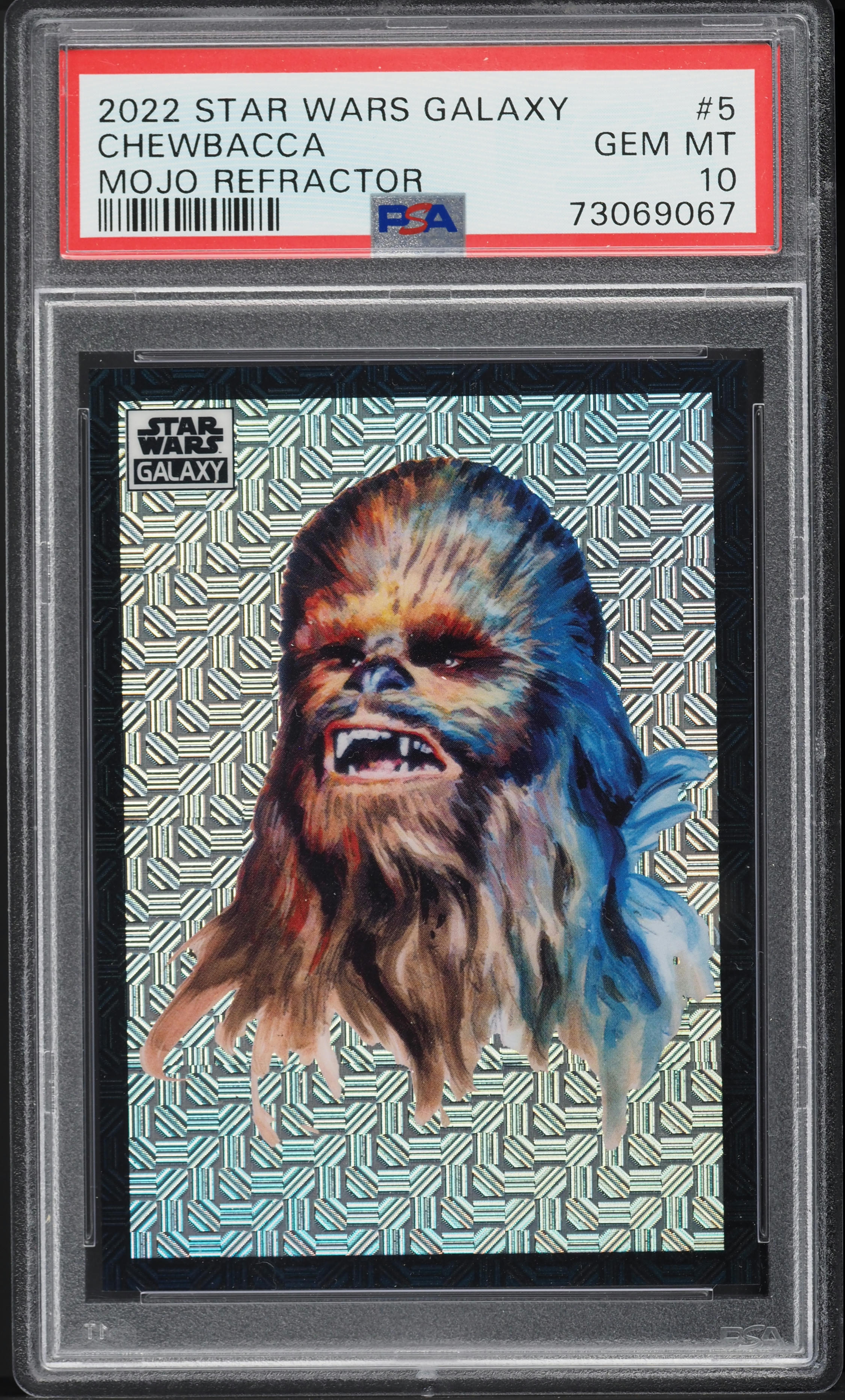 2022 Topps Chrome Star Wars Galaxy Mojo Refractor C-3PO /50 #8 PSA