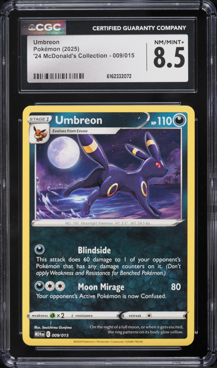 2025 Pokemon Scarlet & Violet McDonald's Collection Umbreon #9 CGC 8.5 NM-MT+