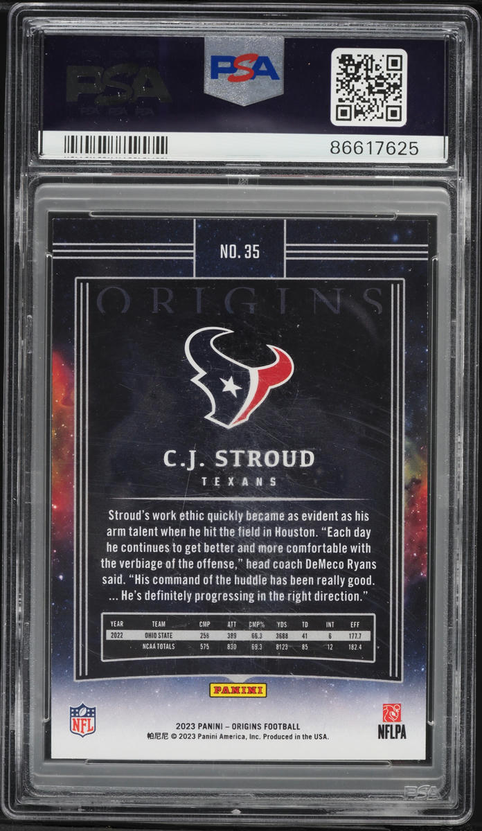 2023 Panini Origins CJ Stroud ROOKIE #35 PSA 9 MINT