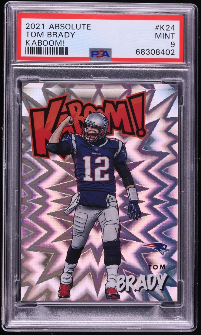2021 Absolute Kaboom! Tom Brady #K24 PSA 9 MINT