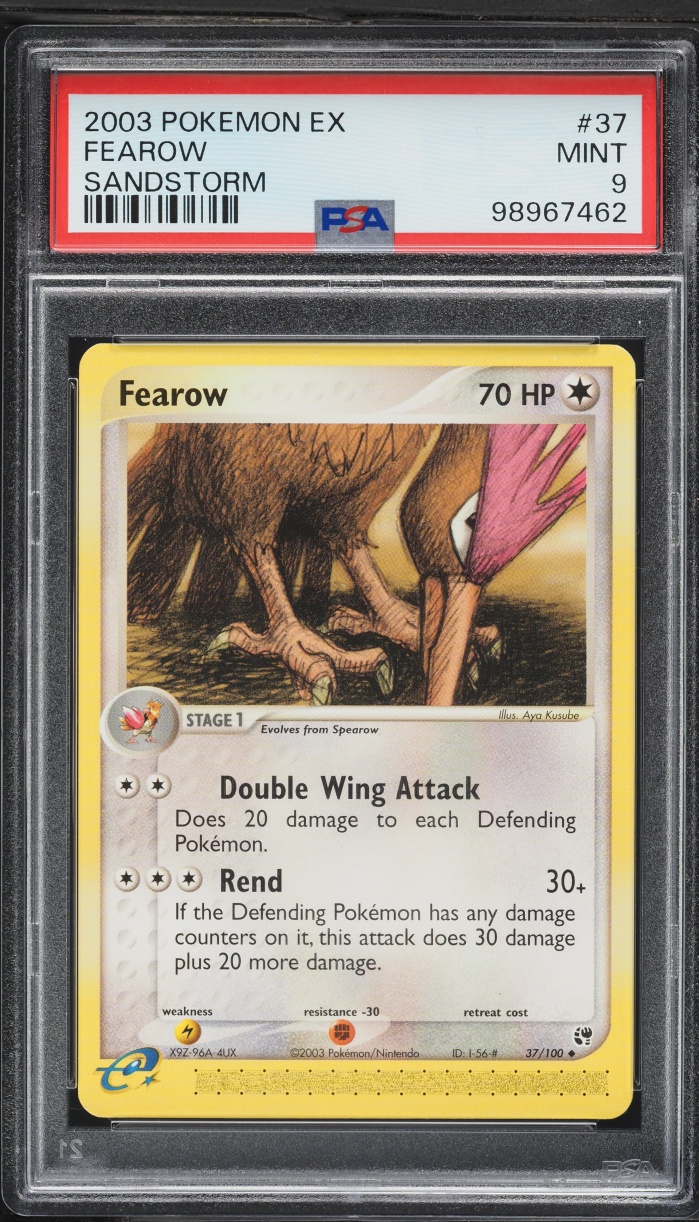 2003 Pokemon EX Sandstorm Fearow #37 PSA 9 MINT