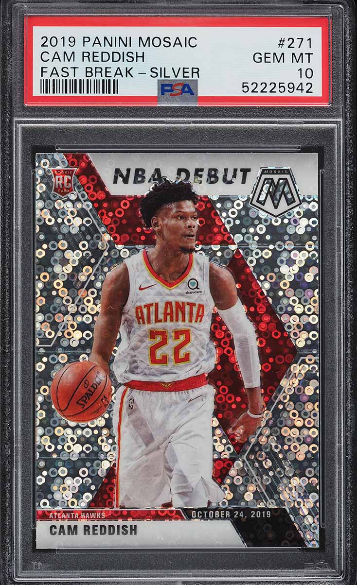 2019 Panini Mosaic Fast Break Silver Cam Reddish ROOKIE #271 PSA 10 GEM MINT - Main Image
