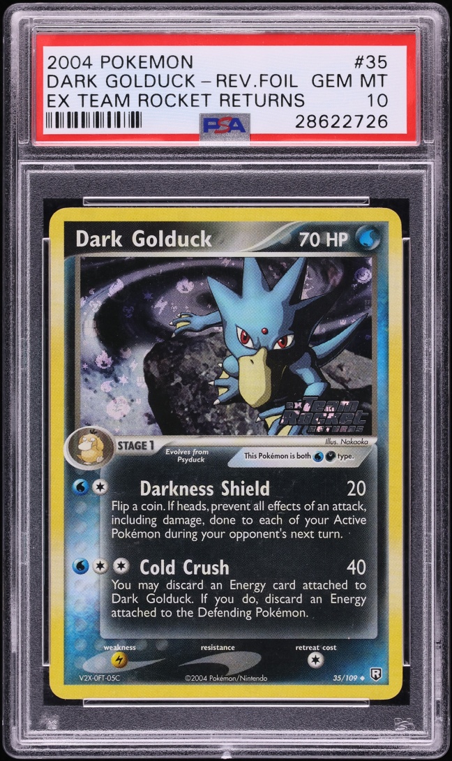 2004 Pokemon EX Team Rocket Returns Dark Golduck #35 PSA 10 GEM MINT