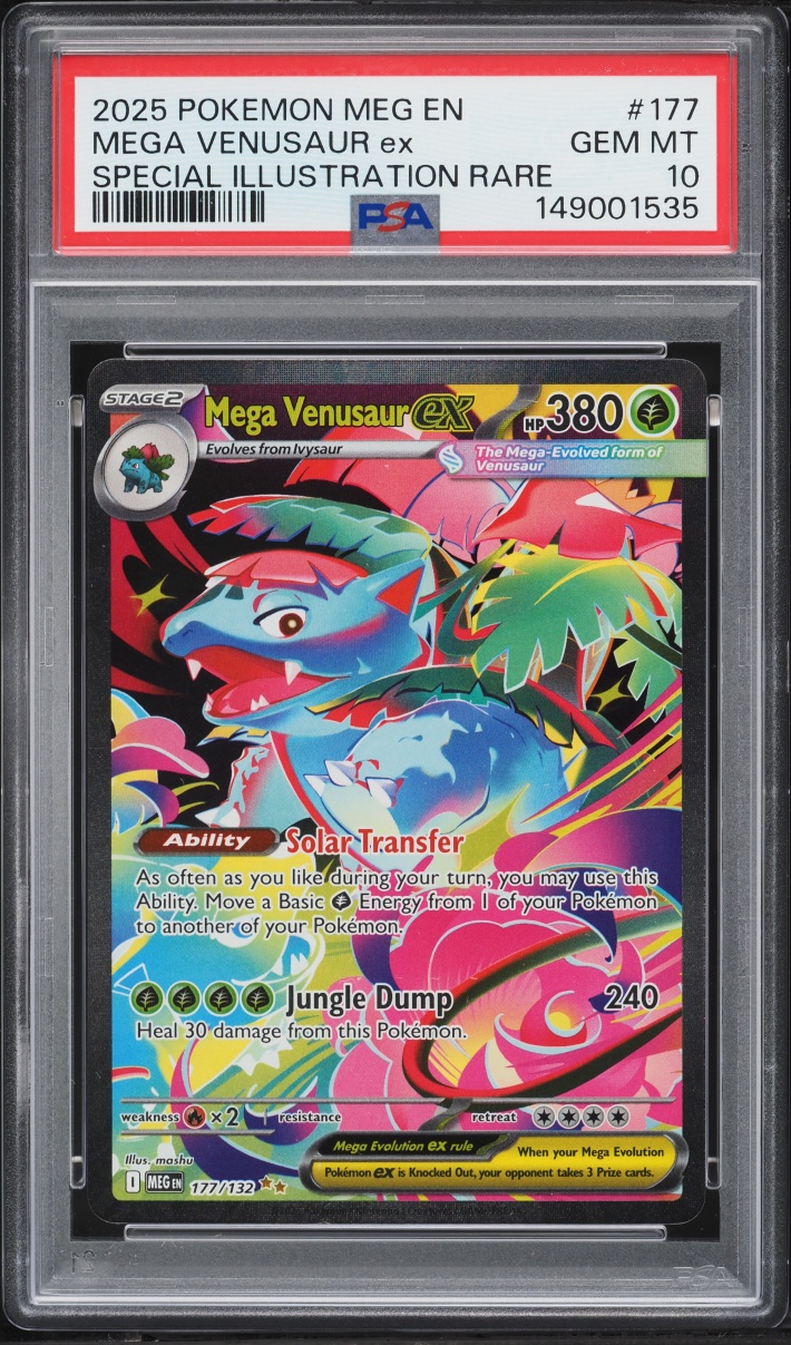 2025 Pokemon Mega Evolution SIR Mega Venusaur EX #177 PSA 10 GEM MINT